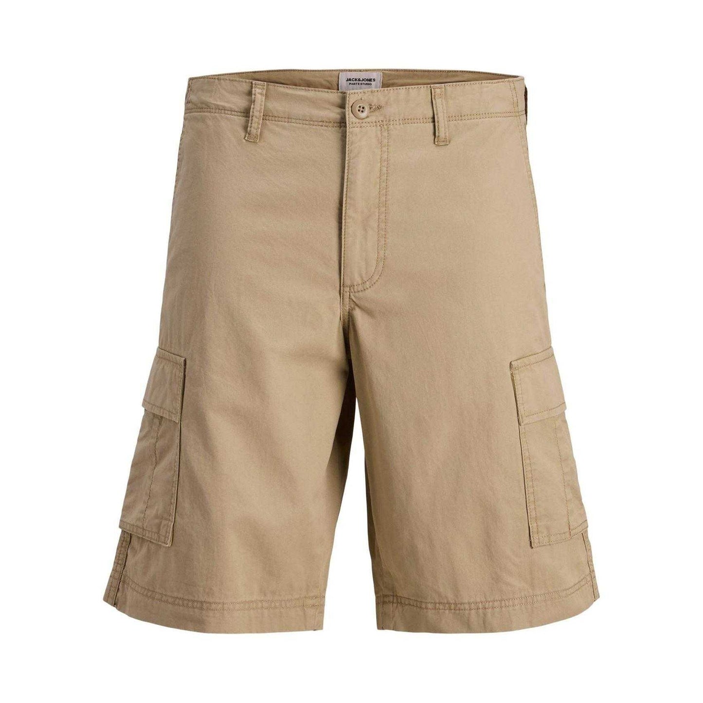 Crockery - Front - Jack And Jones Mens Cotton Blend Tailored Cargo Shorts