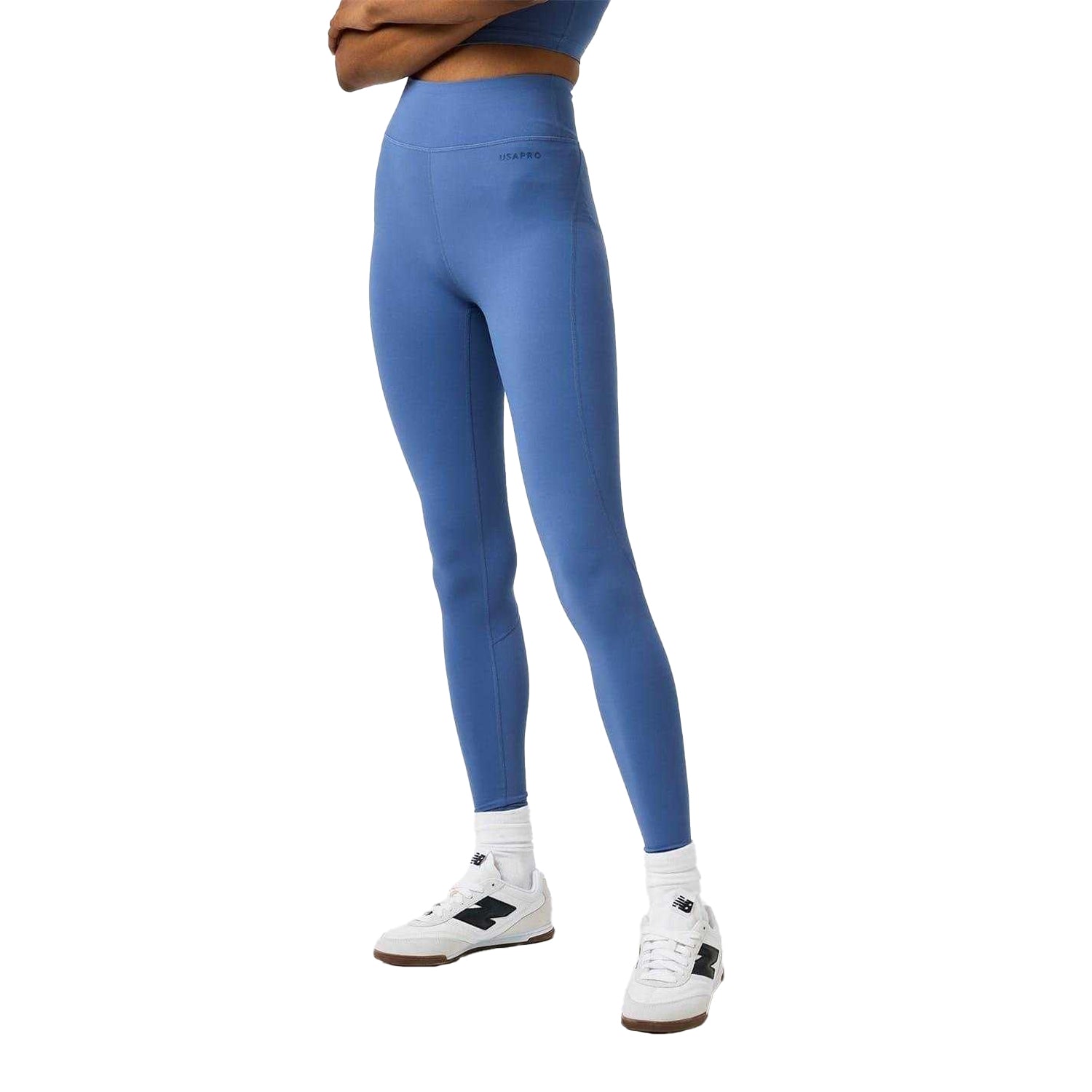 Bijou Blue - Lifestyle - USA Pro Womens-Ladies Nylon Seamless High Waist Leggings