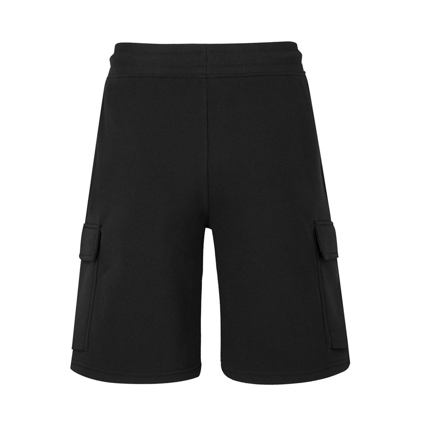 Black - Back - Everlast Mens Brushed Cargo Shorts