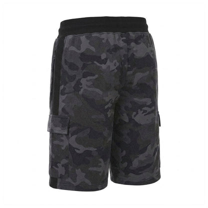 Camo Green - Back - Everlast Mens Brushed Cargo Shorts