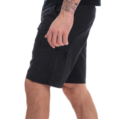 Navy - Side - Weekend Offender Mens High Desert Relaxed Fit Cargo Shorts