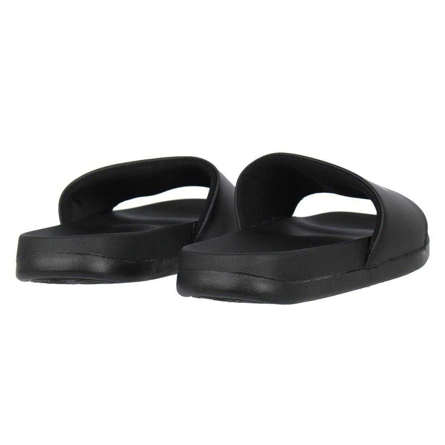 Black - Back - Everlast Childrens-Kids Padded Strap Flat Sliders