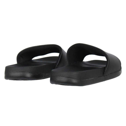 Black - Back - Everlast Childrens-Kids Padded Strap Flat Sliders