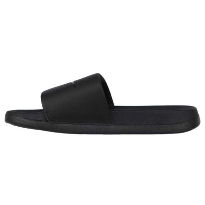 Black - Side - Everlast Childrens-Kids Padded Strap Flat Sliders