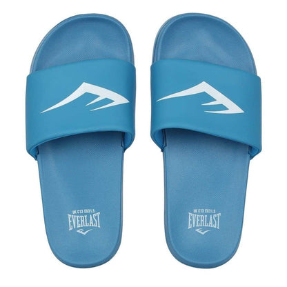 Blue - Lifestyle - Everlast Childrens-Kids Padded Strap Flat Sliders