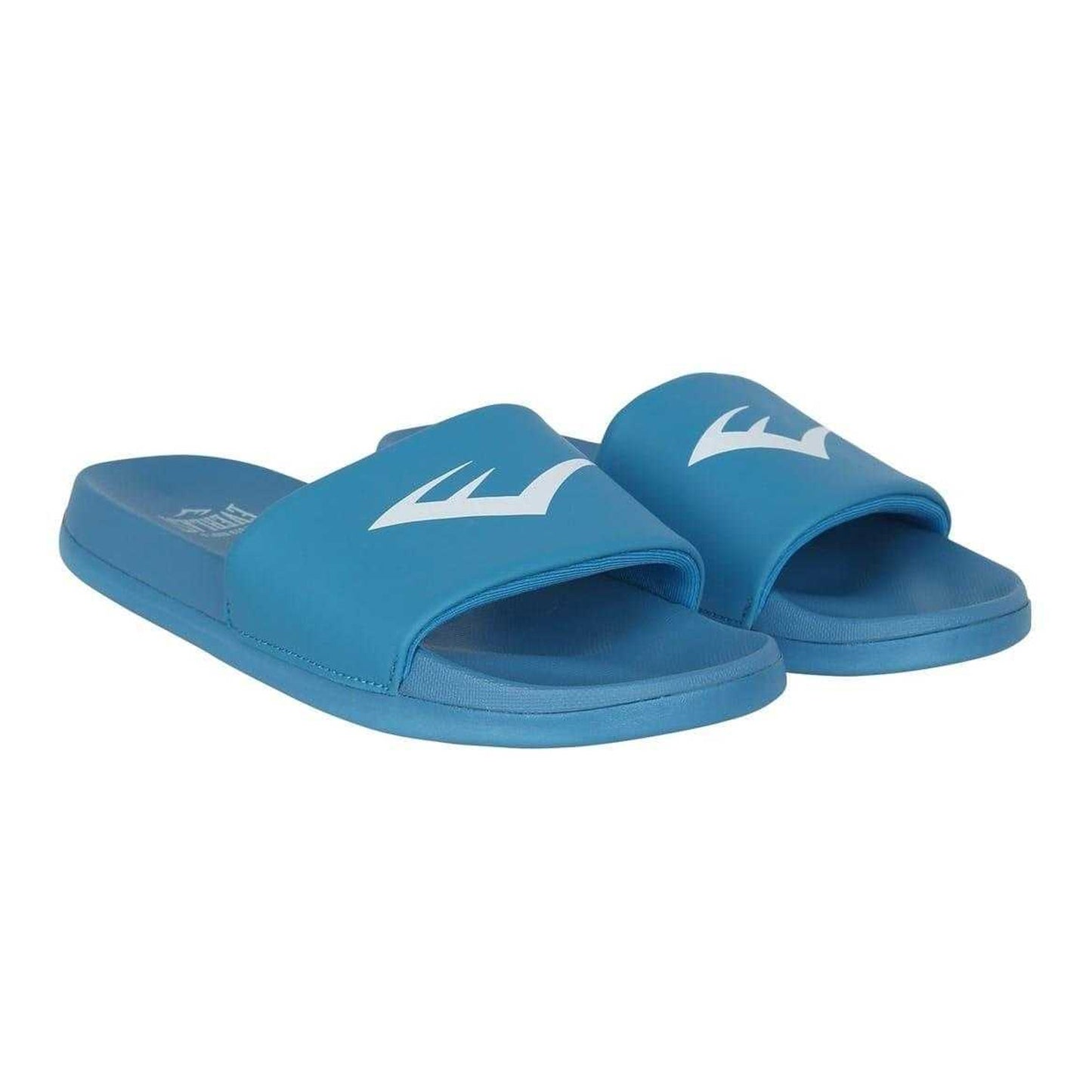 Blue - Pack Shot - Everlast Childrens-Kids Padded Strap Flat Sliders