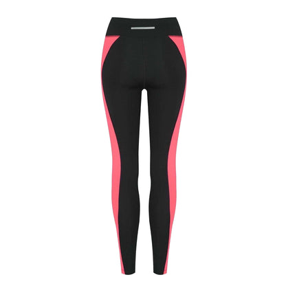 Black-Pink - Back - Karrimor Womens-Ladies Running Tights