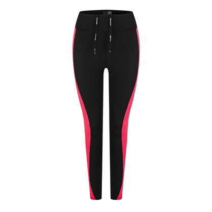 Black-Pink - Front - Karrimor Womens-Ladies Running Tights