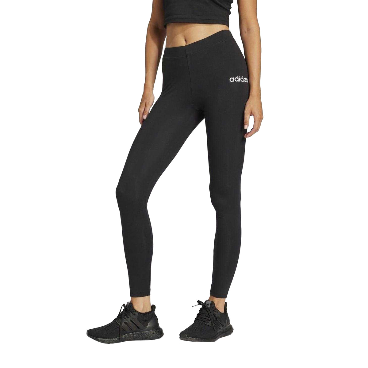 Black - Lifestyle - Adidas Womens-Ladies Essentials Slim Leggings