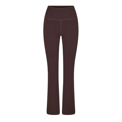 Espresso - Front - USA Pro Womens-Ladies Flared Leggings