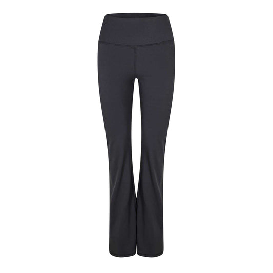 Black - Front - USA Pro Womens-Ladies Flared Leggings