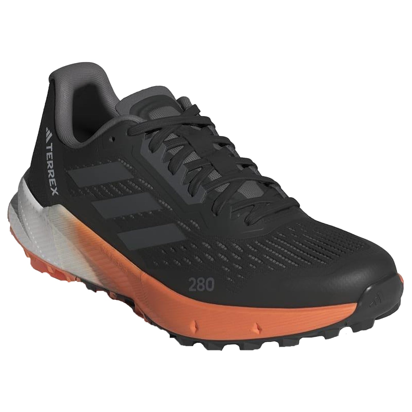 Black-Grey - Front - Adidas Womens-Ladies Terrex Agravic Flow 2.0 Trail Running Trainers