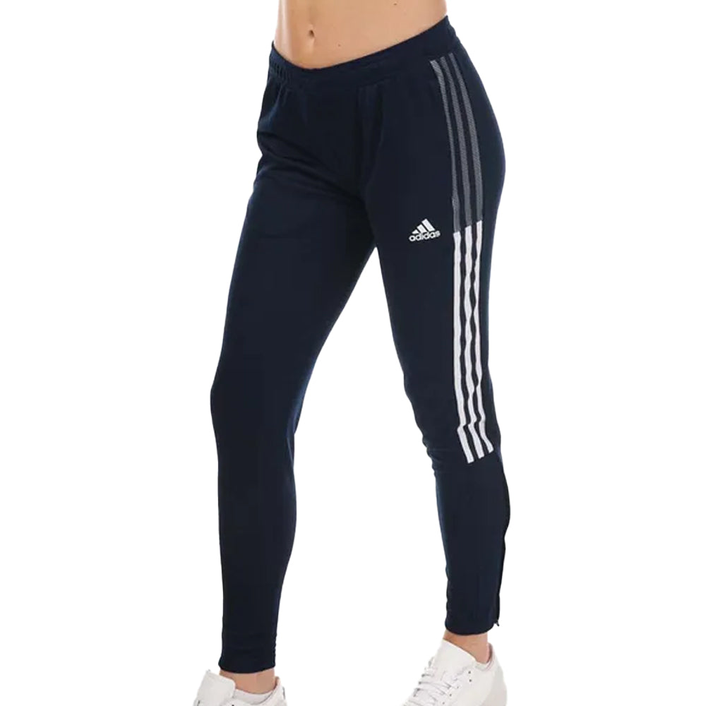Navy - Front - Adidas Womens-Ladies Tiro 21 Football Training Jogging Bottoms