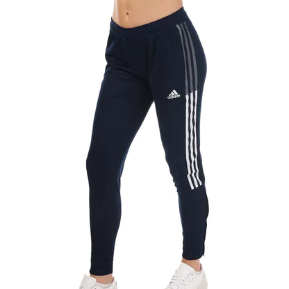 Navy - Front - Adidas Womens-Ladies Tiro 21 Football Training Jogging Bottoms