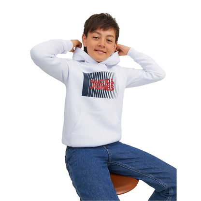 White - Side - Jack And Jones Boys Play Hoodie