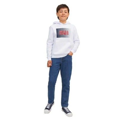 White - Lifestyle - Jack And Jones Boys Play Hoodie