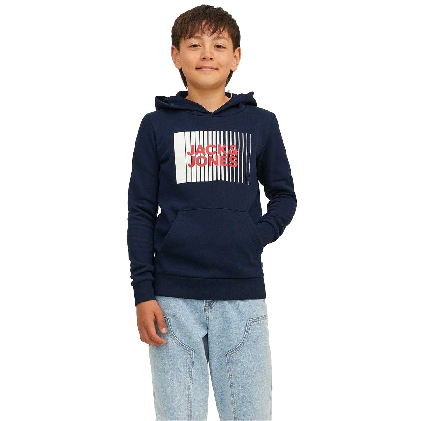 Navy Blazer - Front - Jack And Jones Boys Play Hoodie