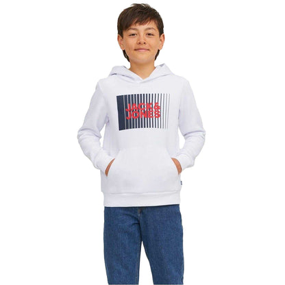 White - Front - Jack And Jones Boys Play Hoodie