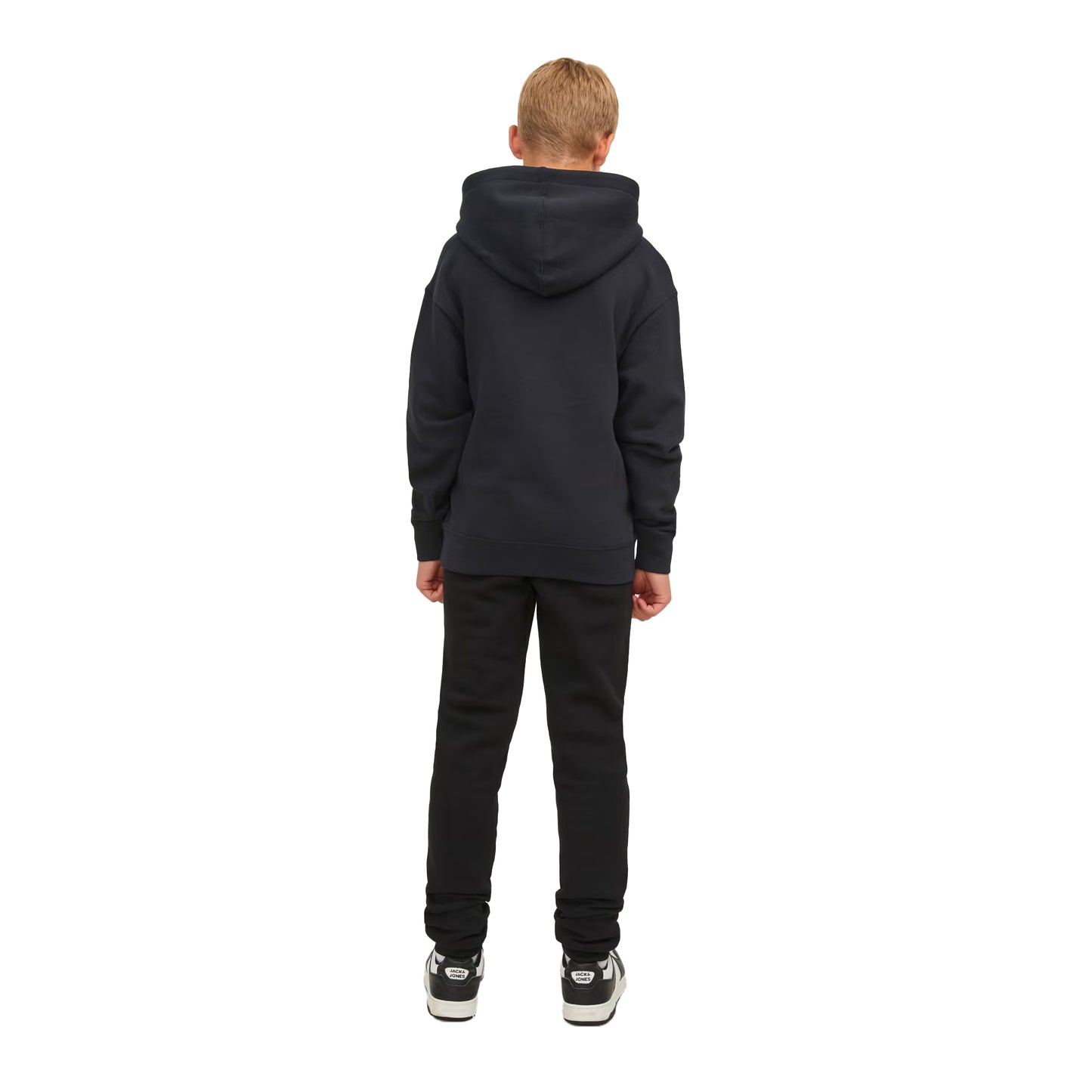 Black - Back - Jack And Jones Boys Fleece Hoodie