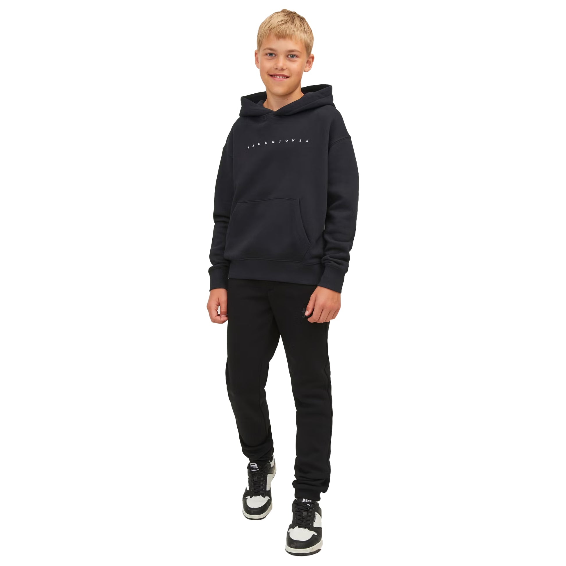 Black - Lifestyle - Jack And Jones Boys Fleece Hoodie