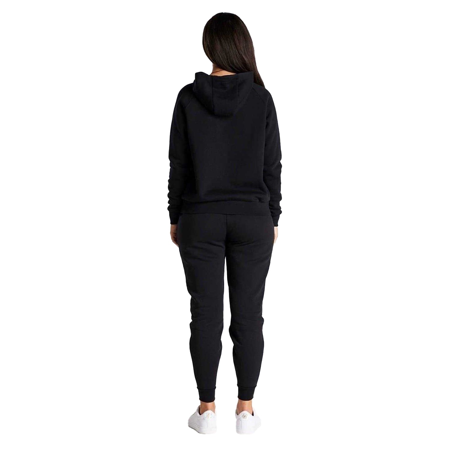 Black - Back - SikSilk Womens-Ladies Regular Pullover Hoodie