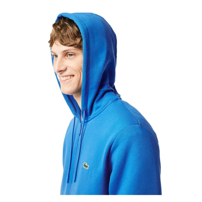 Blue - Side - Lacoste Mens Full Zip Hoodie