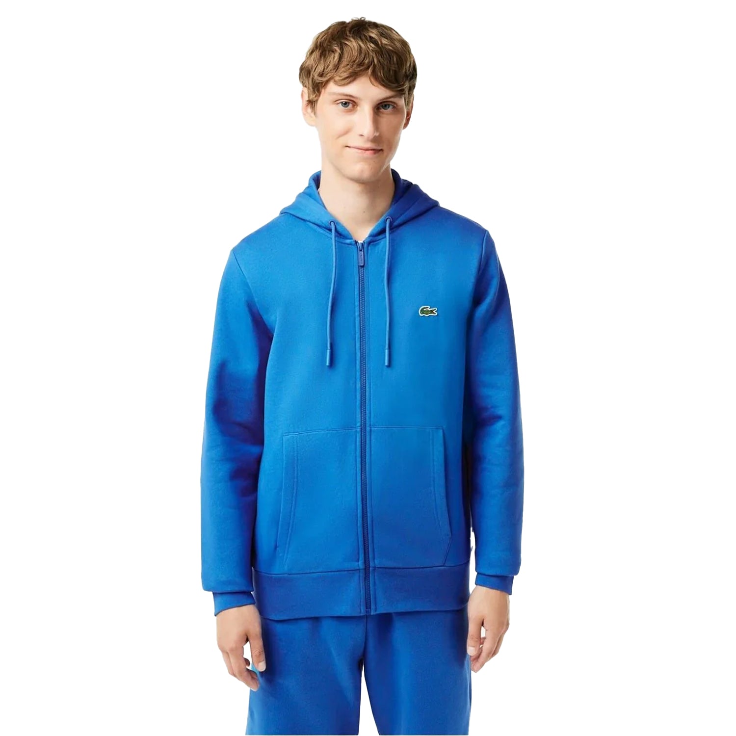 Blue - Lifestyle - Lacoste Mens Full Zip Hoodie