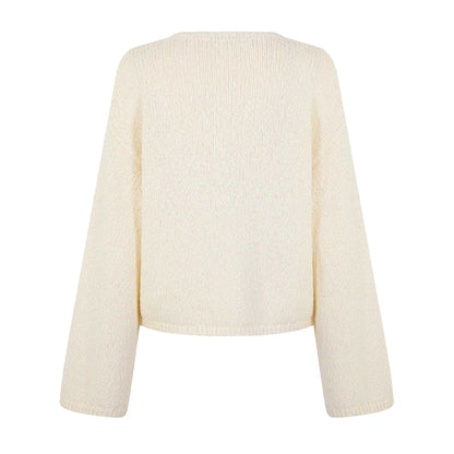 Gardenia - Back - Edited Womens-Ladies Salma Tie Oversized Cardigan