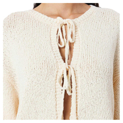 Gardenia - Side - Edited Womens-Ladies Salma Tie Oversized Cardigan