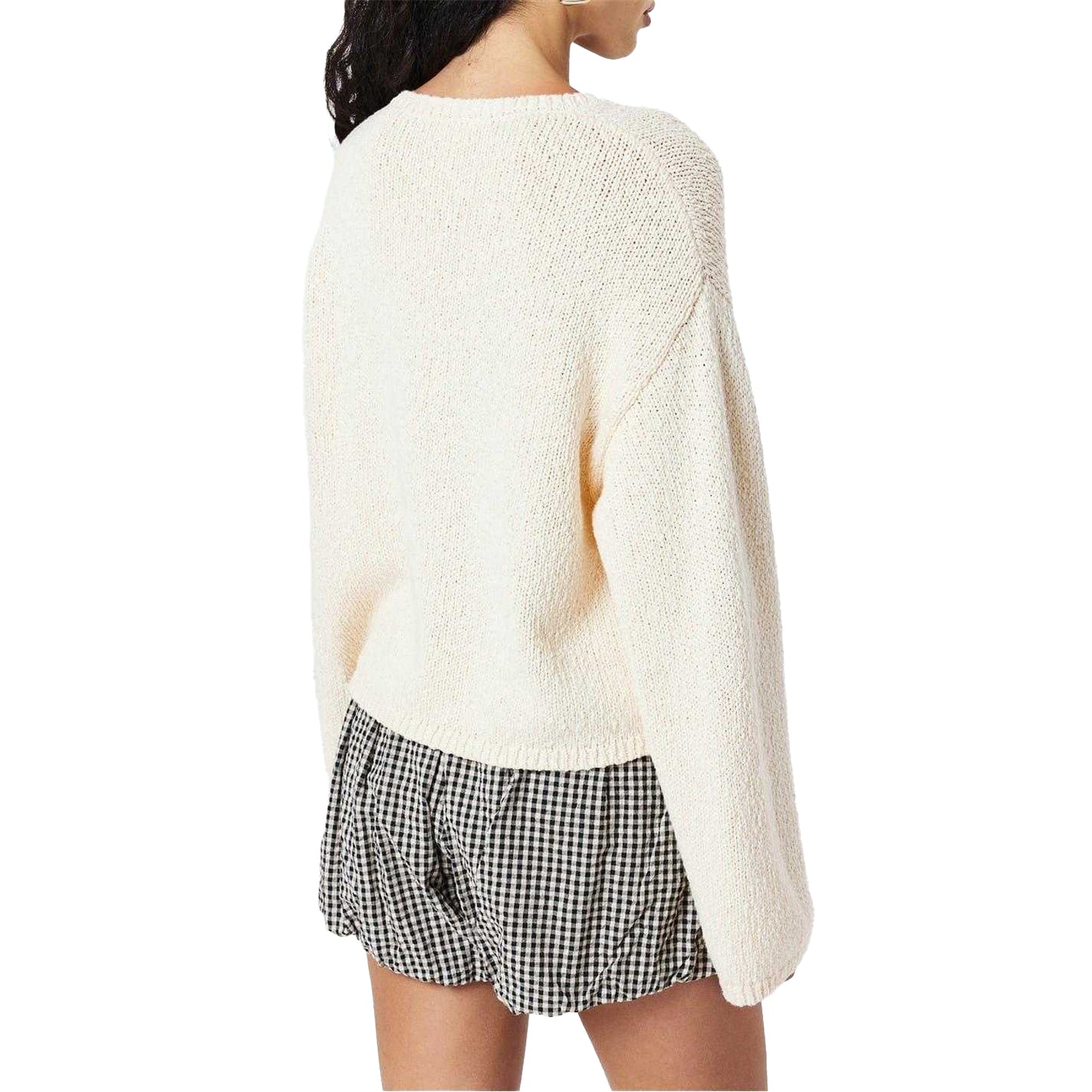 Gardenia - Pack Shot - Edited Womens-Ladies Salma Tie Oversized Cardigan