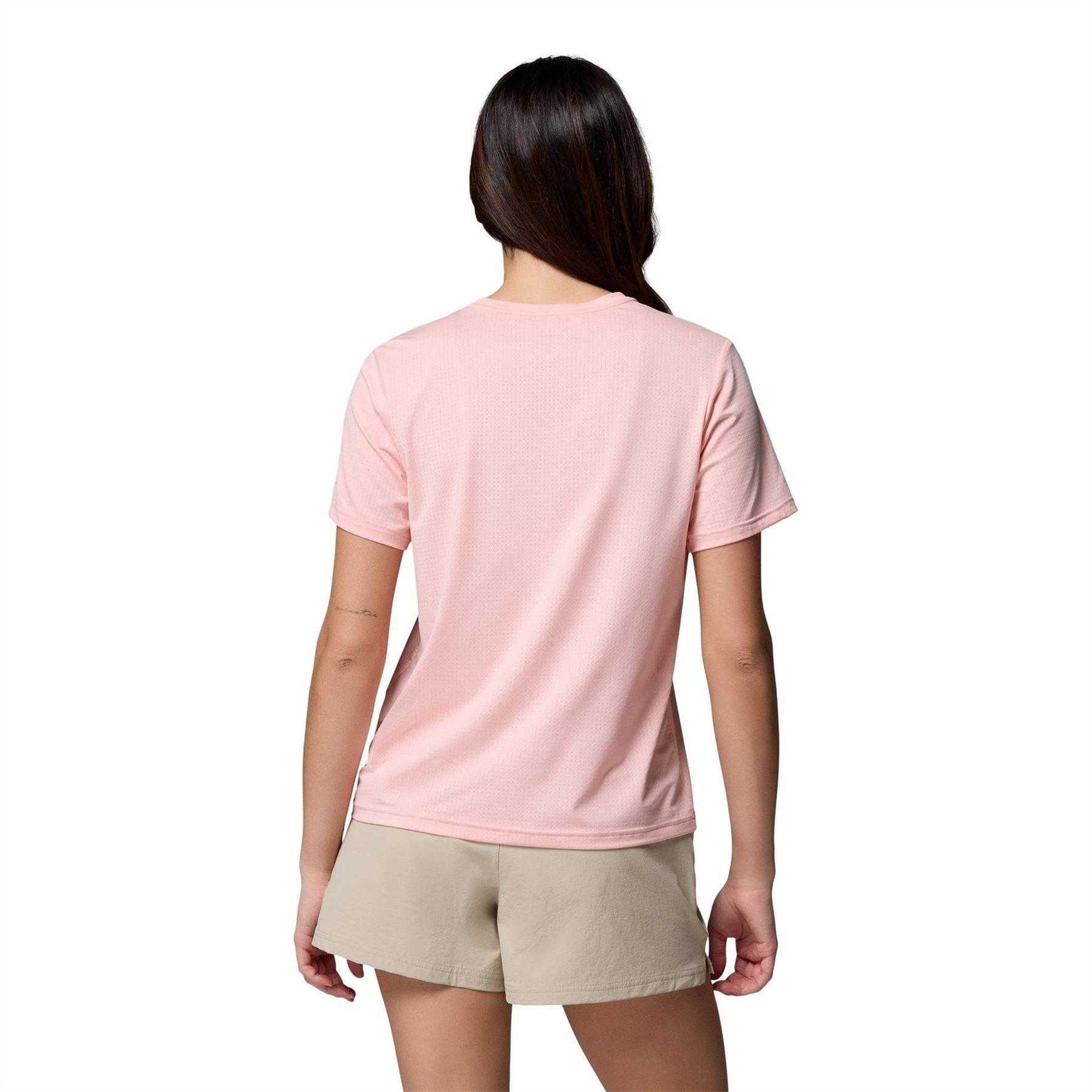 Pink - Back - Columbia Womens-Ladies Wild Springs Performance T-Shirt