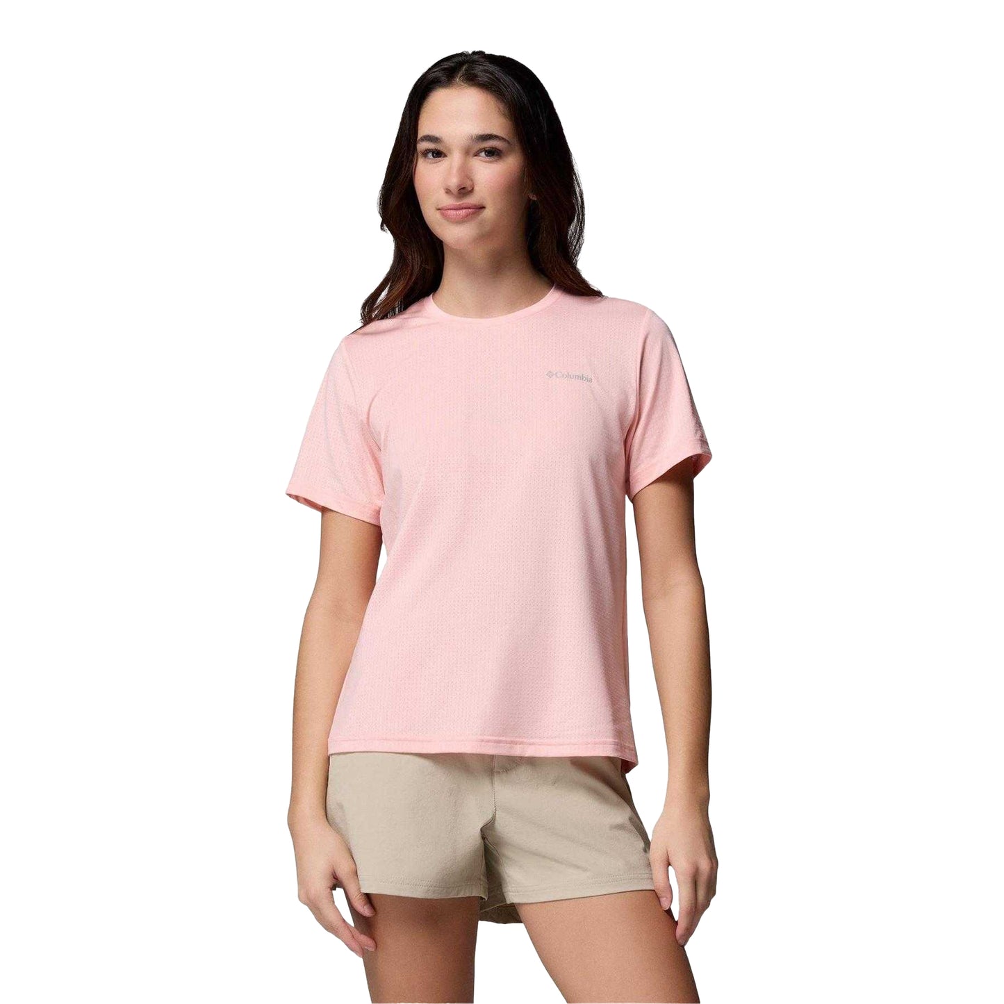 Pink - Front - Columbia Womens-Ladies Wild Springs Performance T-Shirt
