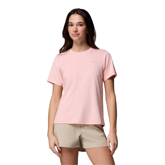 Pink - Front - Columbia Womens-Ladies Wild Springs Performance T-Shirt