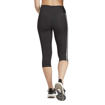 Black - Back - Adidas Womens-Ladies Essentials High Waist Training Leggings