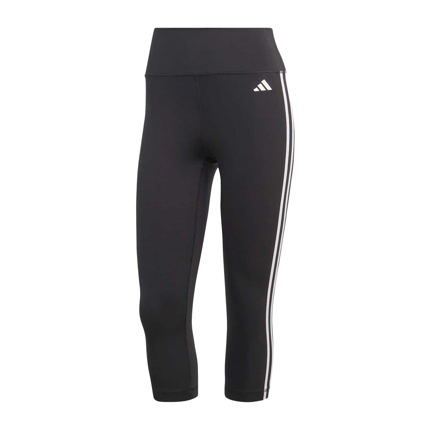 Black - Front - Adidas Womens-Ladies Essentials High Waist Training Leggings
