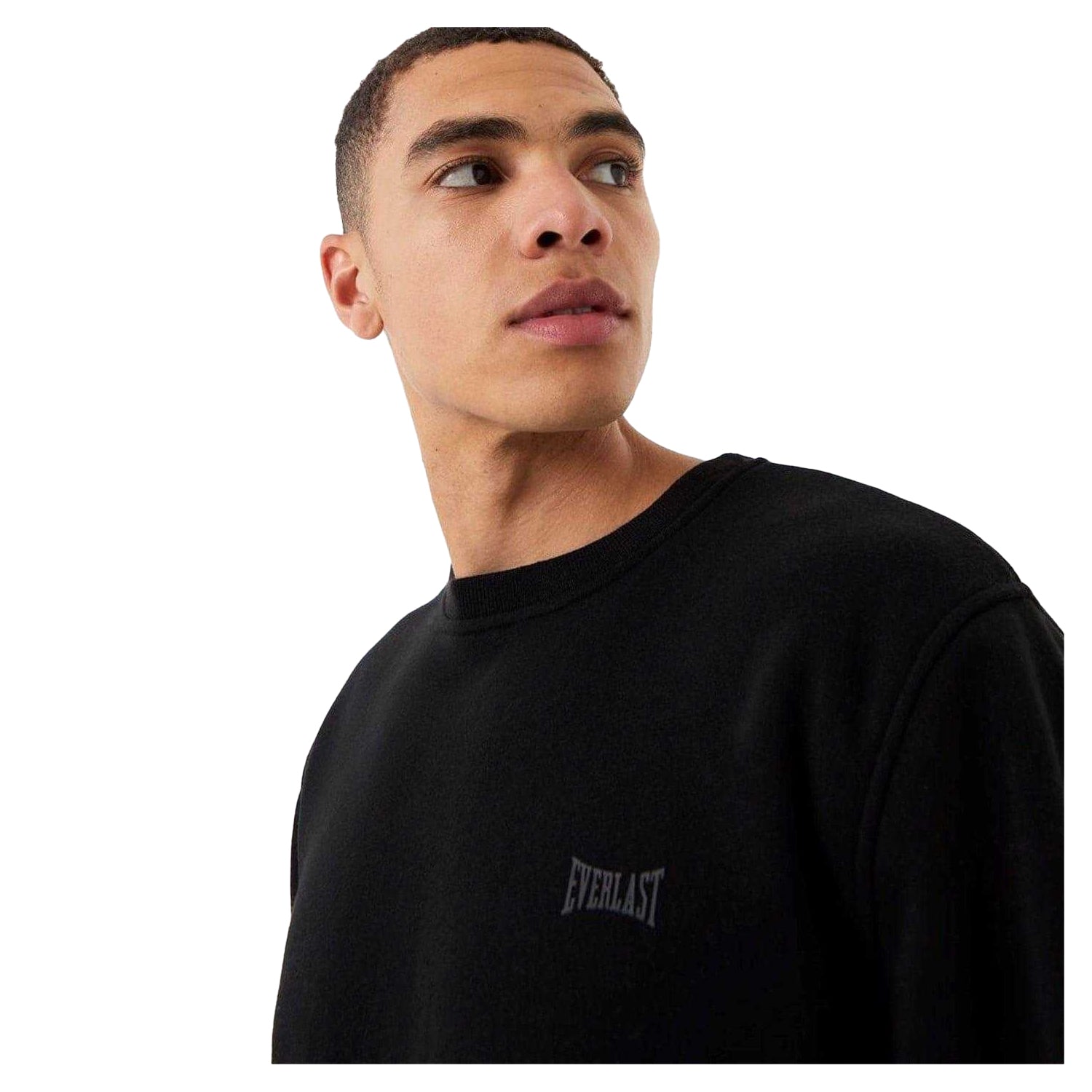 Black - Side - Everlast Mens Premium Sweatshirt