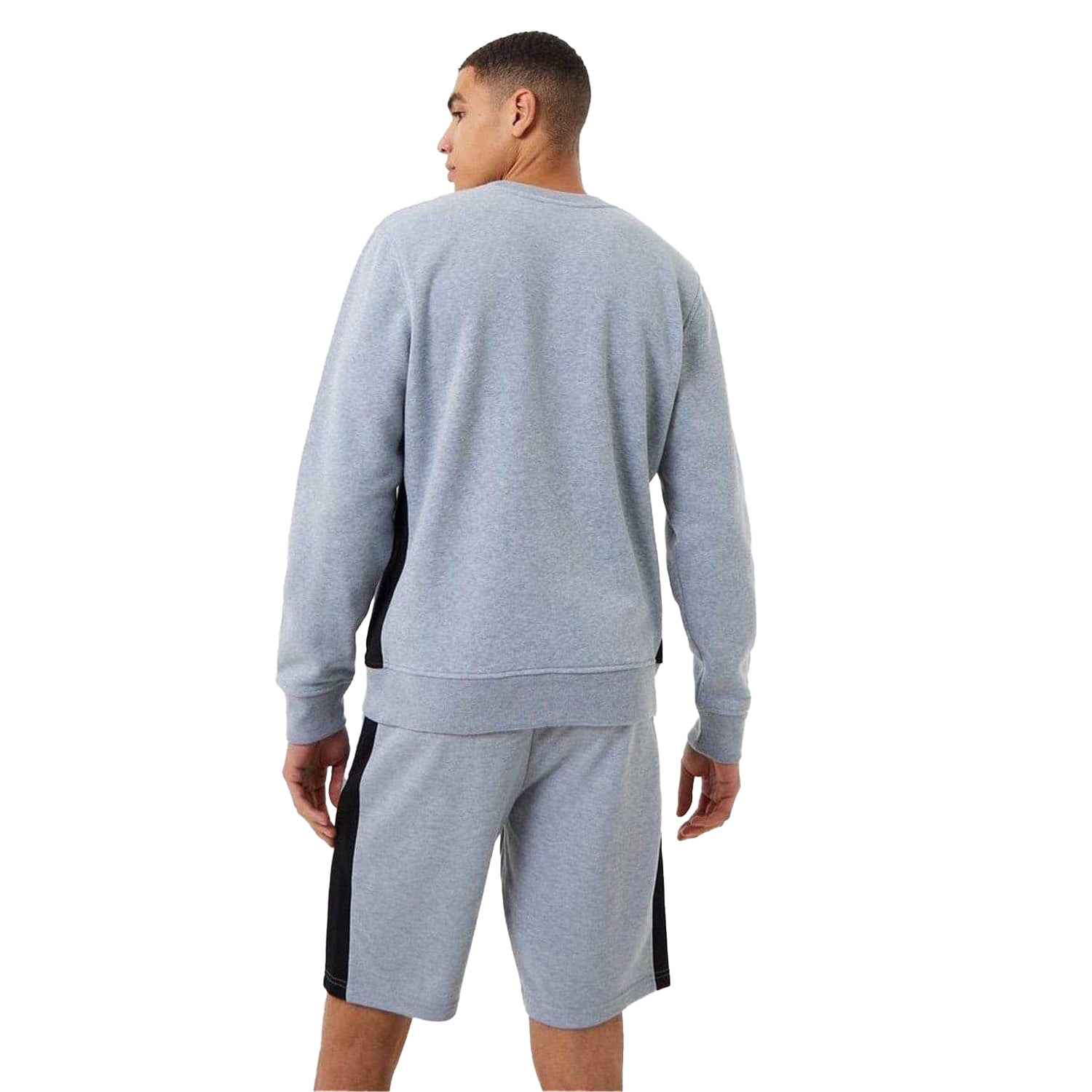 Grey Marl - Back - Everlast Mens Premium Sweatshirt