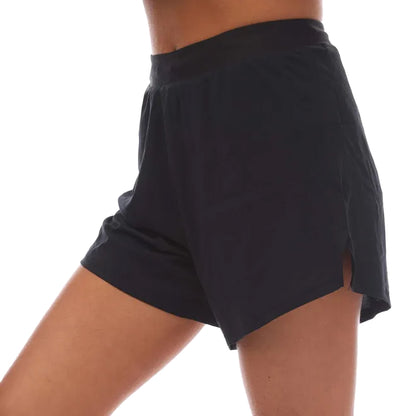 Black - Side - Under Armour Mens Launch Elite Shorts