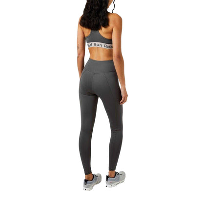 Grey - Side - Red Run Womens-Ladies Sculpting Leggings