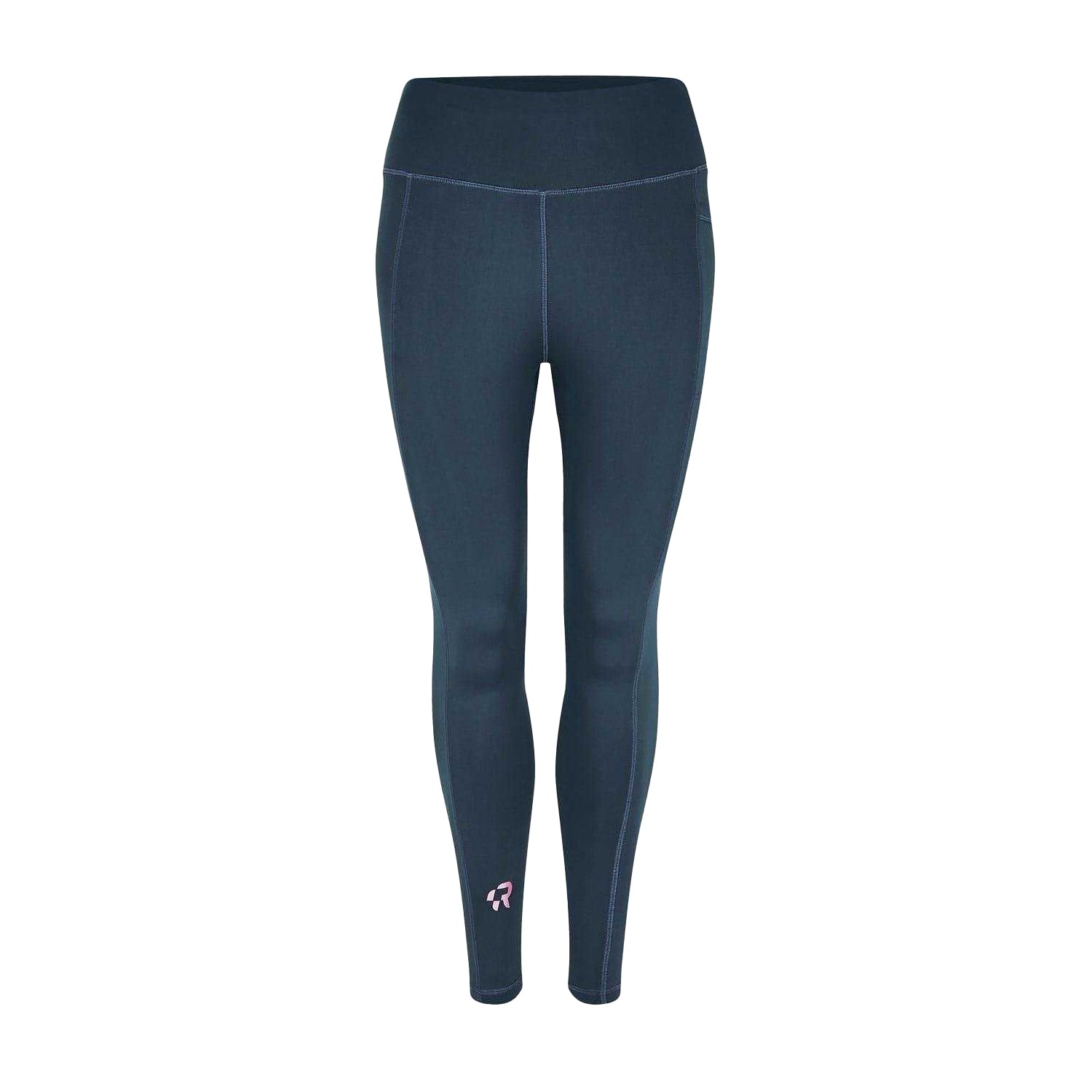 Midnight - Back - Red Run Womens-Ladies Sculpting Leggings