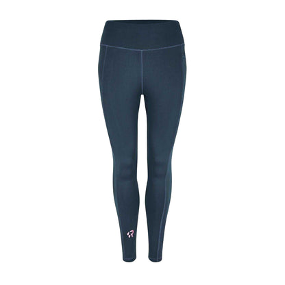 Midnight - Back - Red Run Womens-Ladies Sculpting Leggings