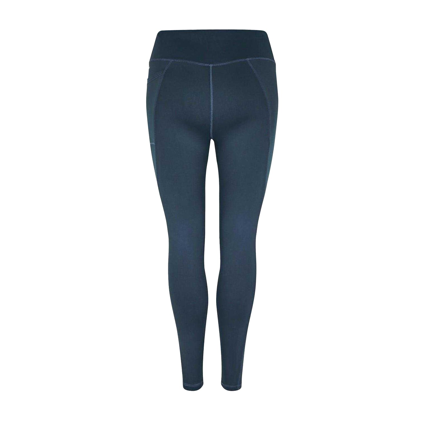 Midnight - Side - Red Run Womens-Ladies Sculpting Leggings