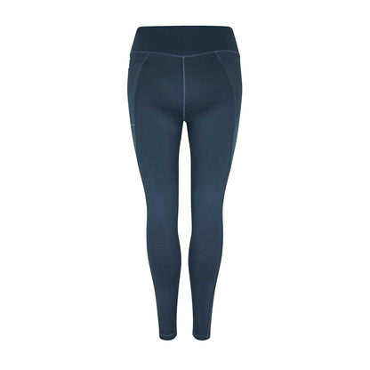 Midnight - Side - Red Run Womens-Ladies Sculpting Leggings