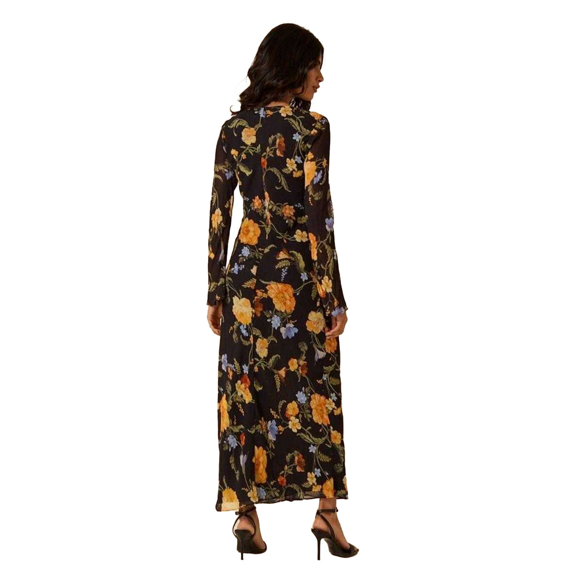 Multicoloured - Back - Nobody´s Child Womens-Ladies Clarissa Floral Flute Midi Dress