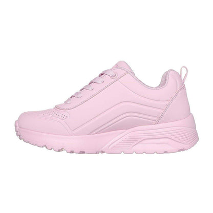 Pink - Back - Skechers Girls Uno Lite Trainers