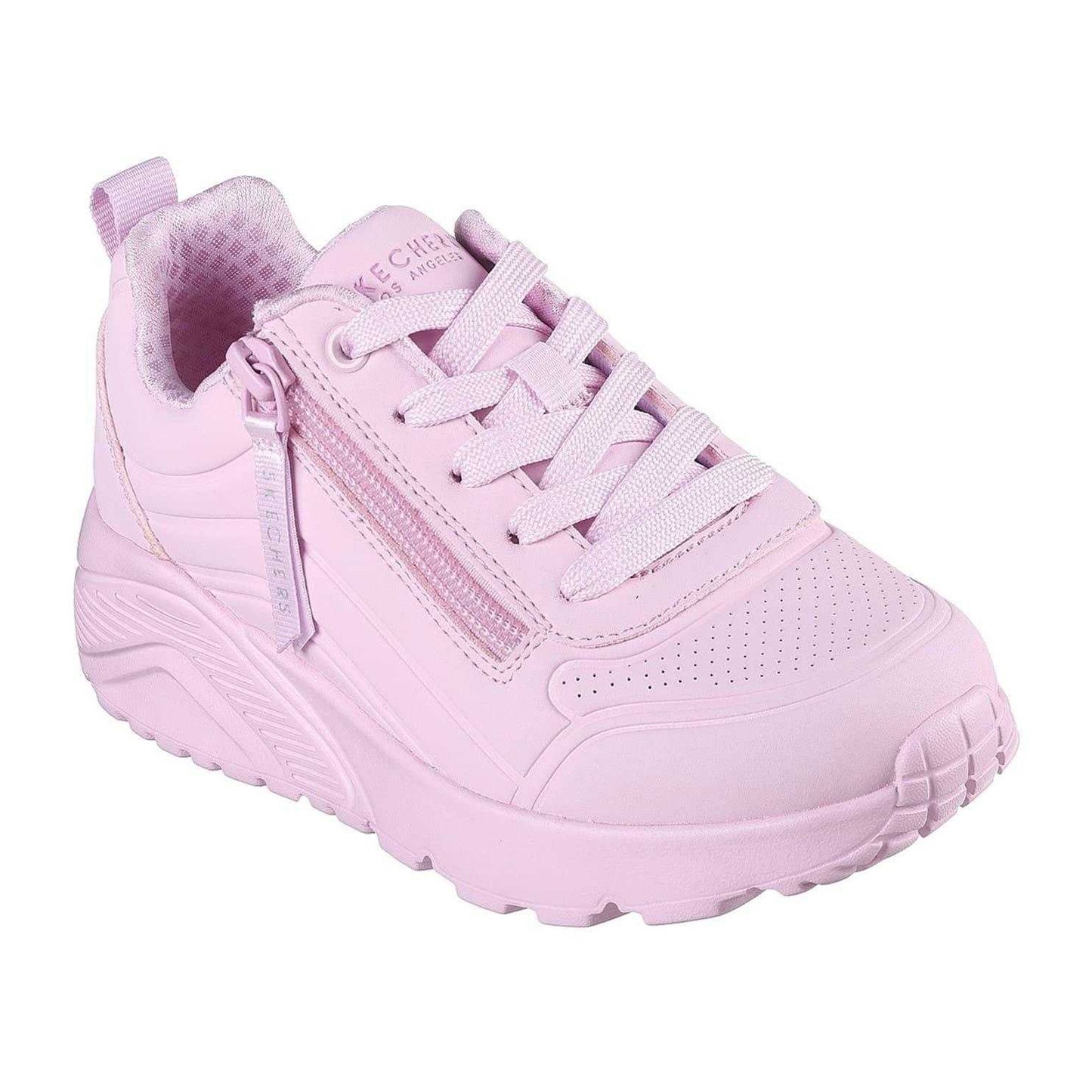 Pink - Pack Shot - Skechers Girls Uno Lite Trainers