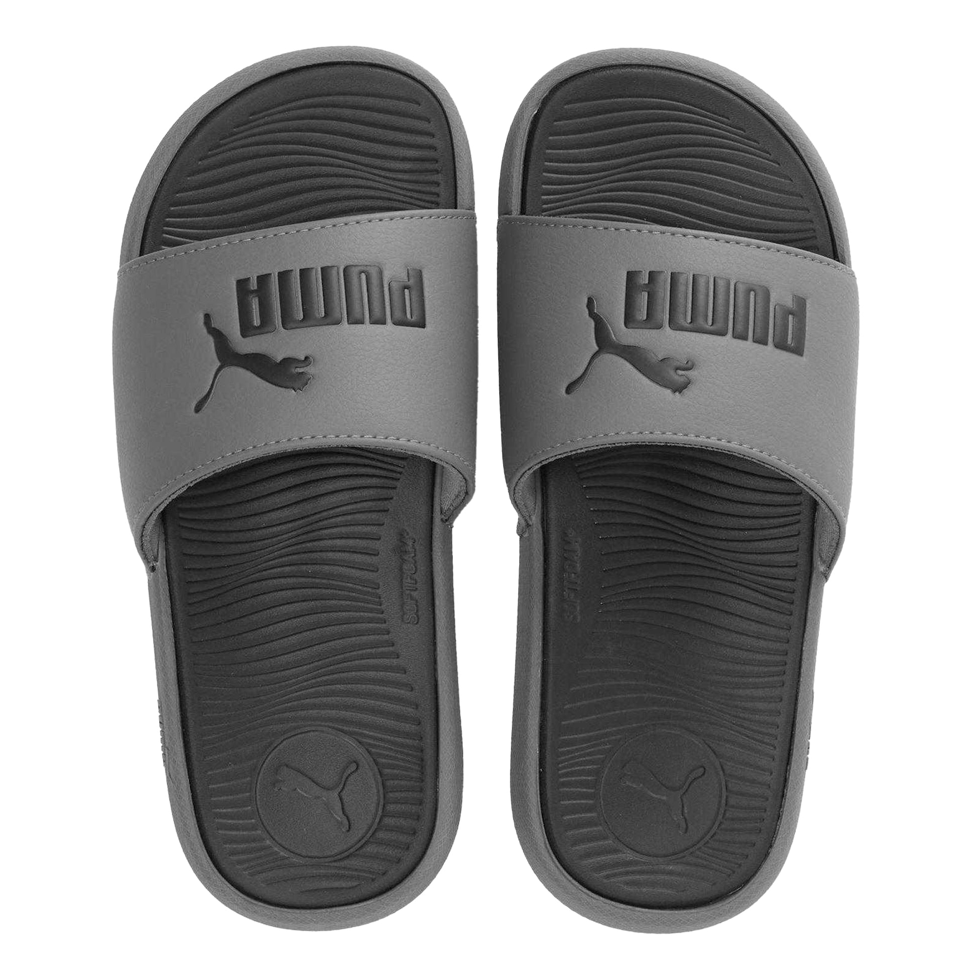 Dark Grey - Side - Puma Childrens-Kids Cool Cat Sliders