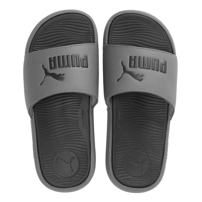 Dark Grey - Side - Puma Childrens-Kids Cool Cat Sliders