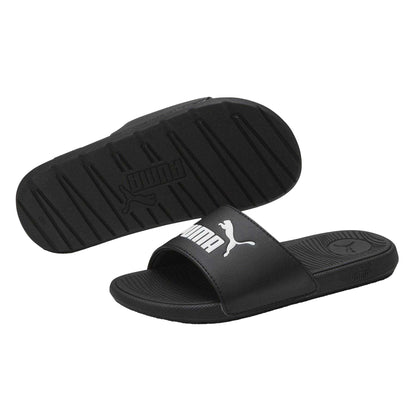 Puma Black - Pack Shot - Puma Childrens-Kids Cool Cat Sliders