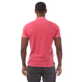 Pink - Back - Gant Mens Sunfaded Rugger Pique Polo Shirt